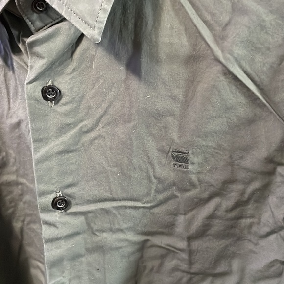 G-star Raw Button Up Shirt in Dark Military Green - Picture 5 of 13